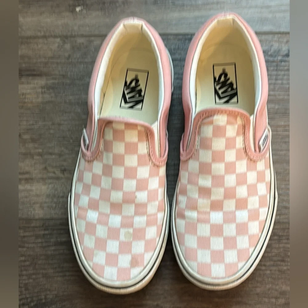 Vans kids- checkered pink